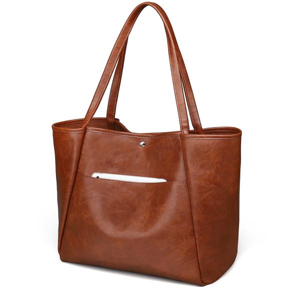 Large Tote Bag Work 25L Travel Vegan Leather Ladies Handbags :v - Picture 1 of 6